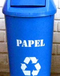 Tarro 36 lts. con tapa para reciclaje