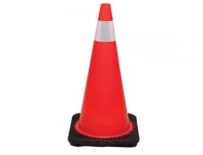 Cono de Señalización 28" Base Negra